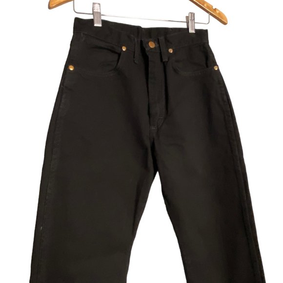 NWOT Womens Wrangler Cowboy Cut Slim Fit Jeans Black - Picture 7 of 11